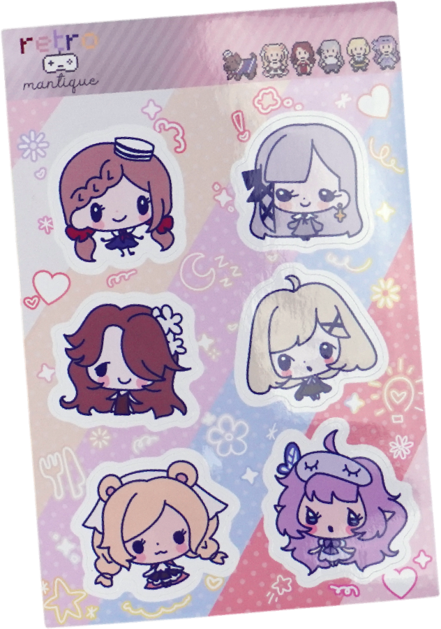 Retromantique Stickersheet