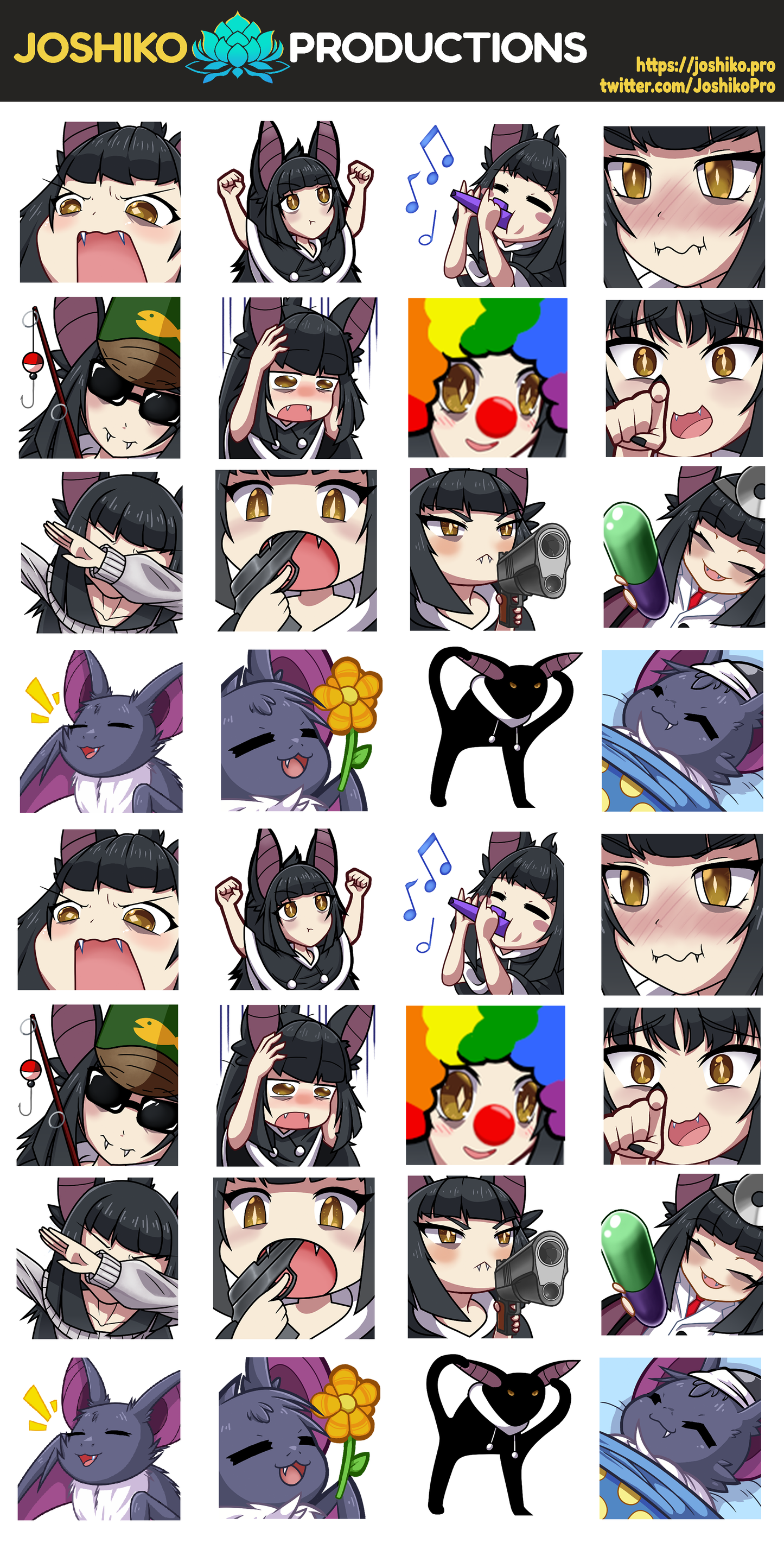 Moriko Emote Stickers