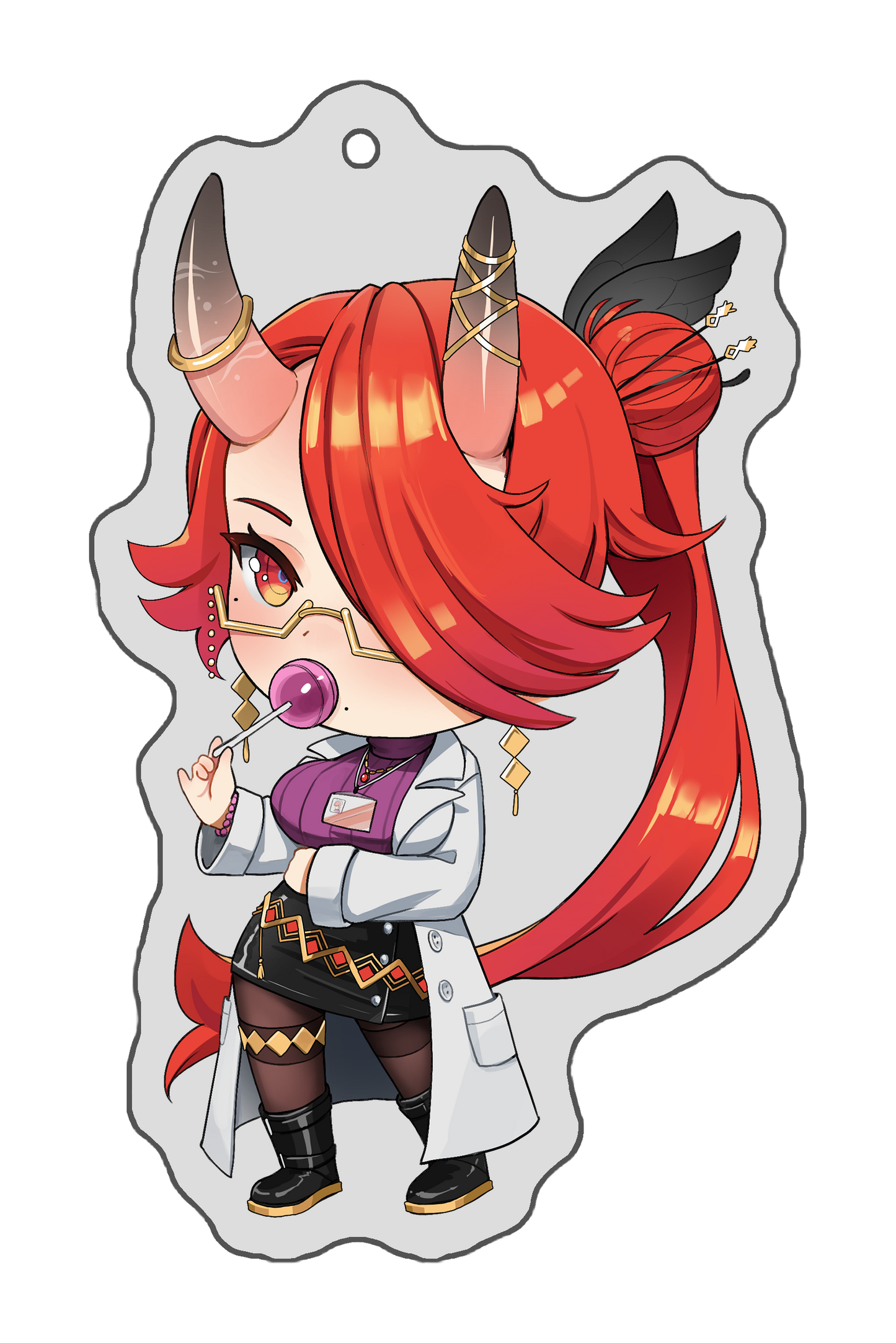 Hiyori Schoolgirl Keychain