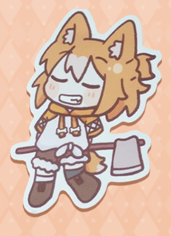 Koragi Axe Sticker 4"