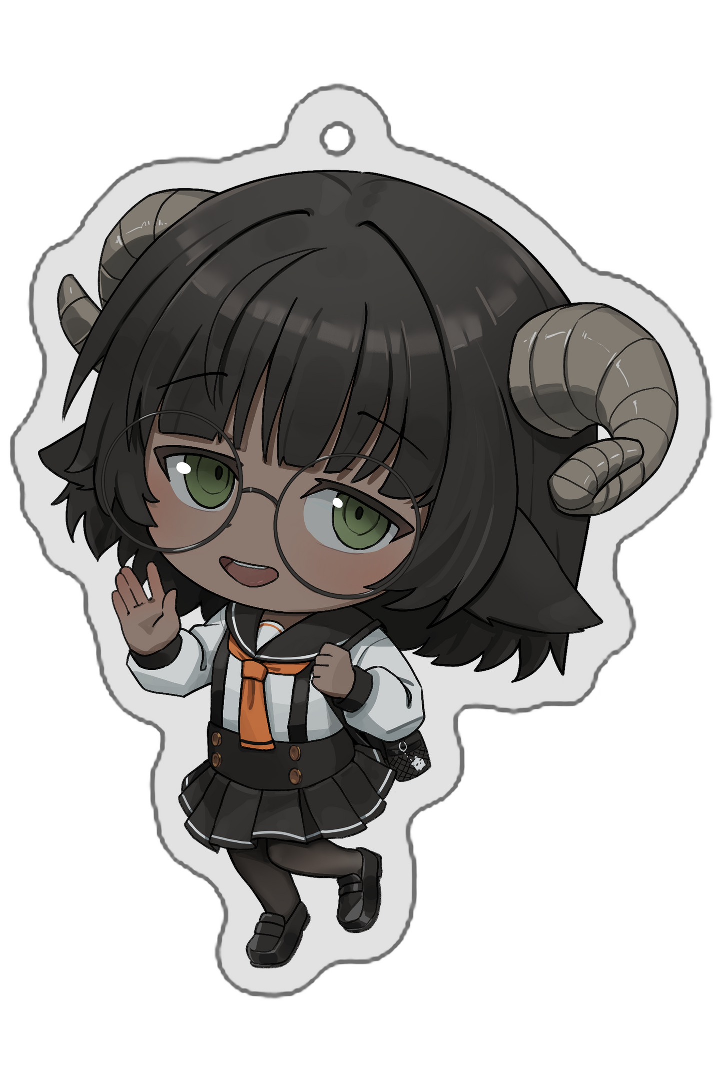 Kyubalt Schoolgirl Keychain